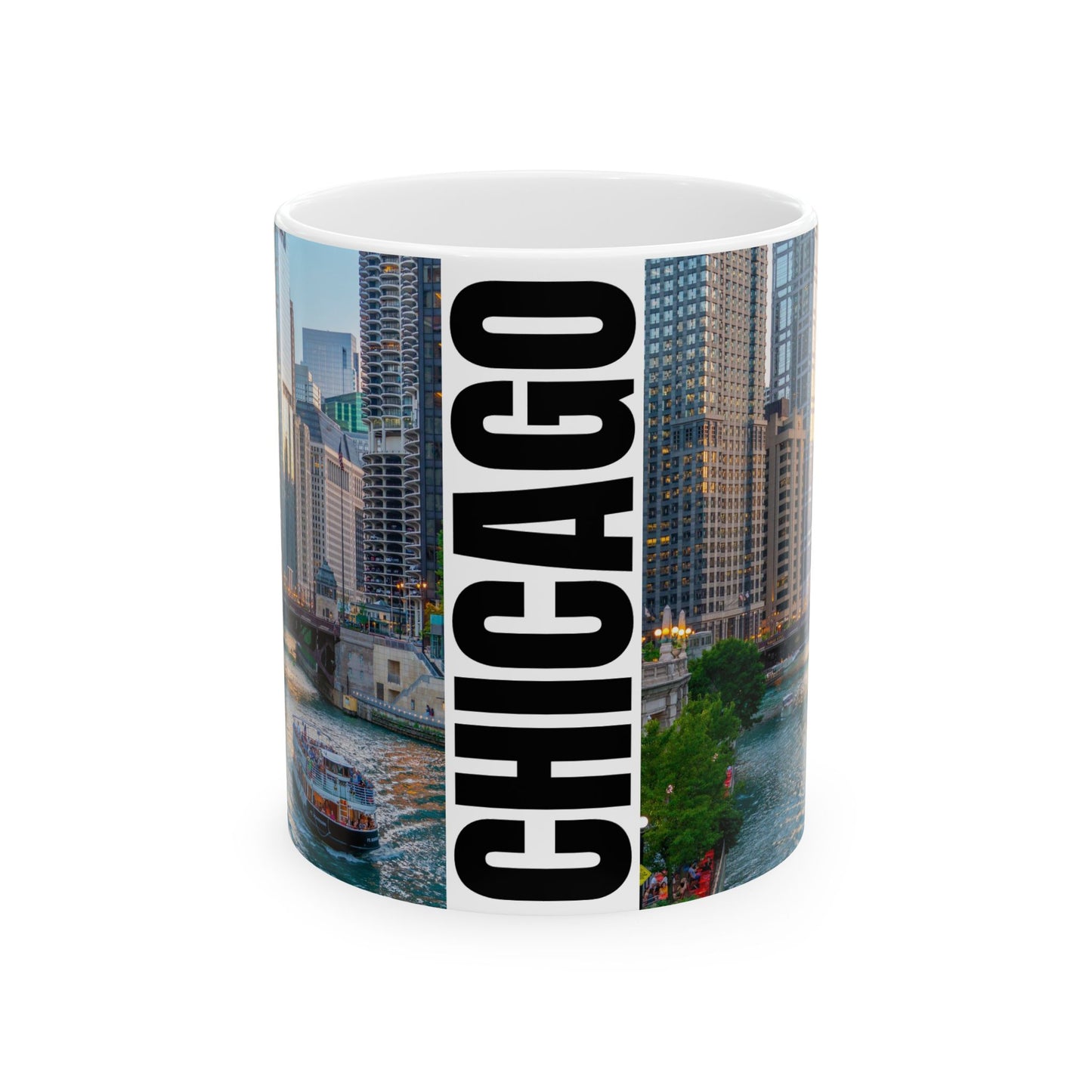 Chicago Coffee Mug, Coffee Gift for Her or Him, Coffee Cup Custom, Kitchen Decor, Small Office Gift, Gifts for Mom, Dad, Coworker, Employees