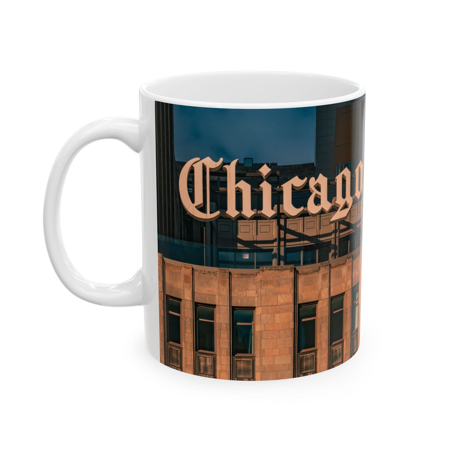 Chicago Coffee Mug, Coffee Gift for Her or Him, Coffee Cup Custom, Kitchen Decor, Small Office Gift, Gifts for Mom, Dad, Coworker, Employees