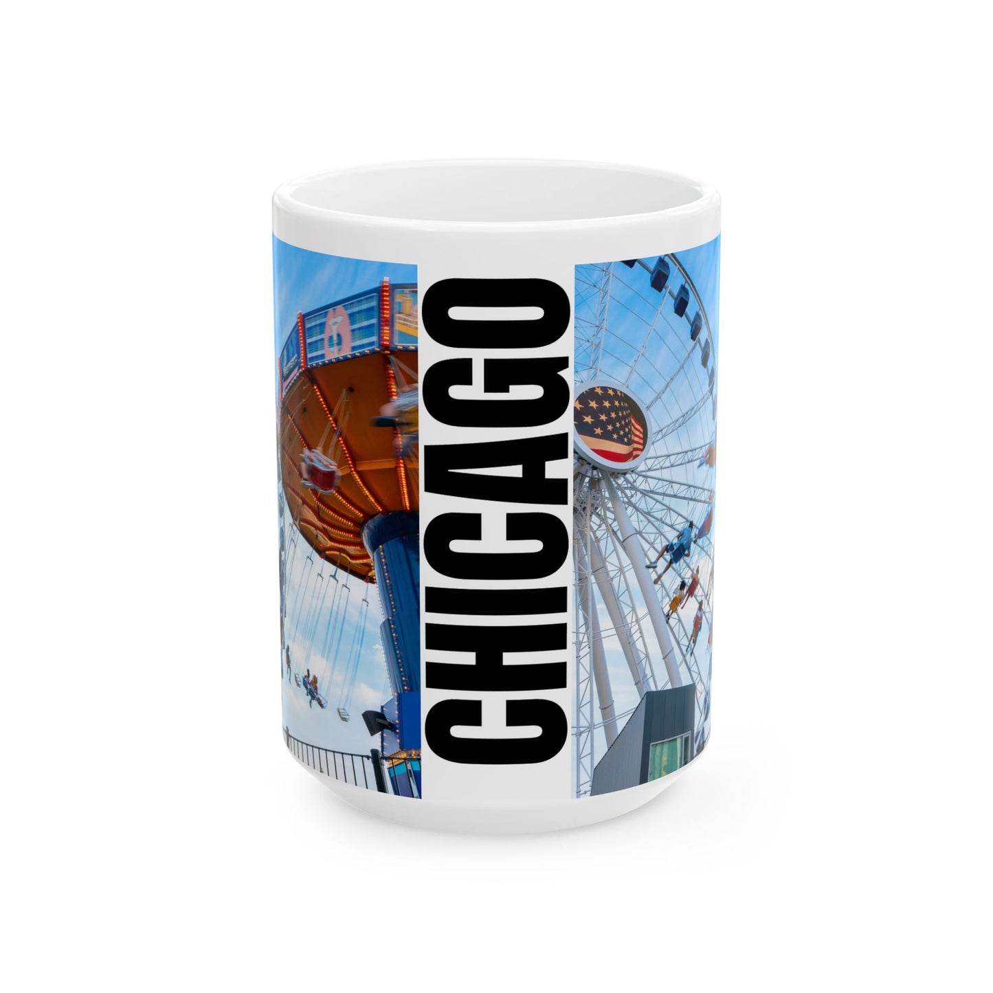 Chicago Coffee Mug, Coffee Gift for Her or Him, Coffee Cup Custom, Kitchen Decor, Small Office Gift, Gifts for Mom, Dad, Coworker, Employees