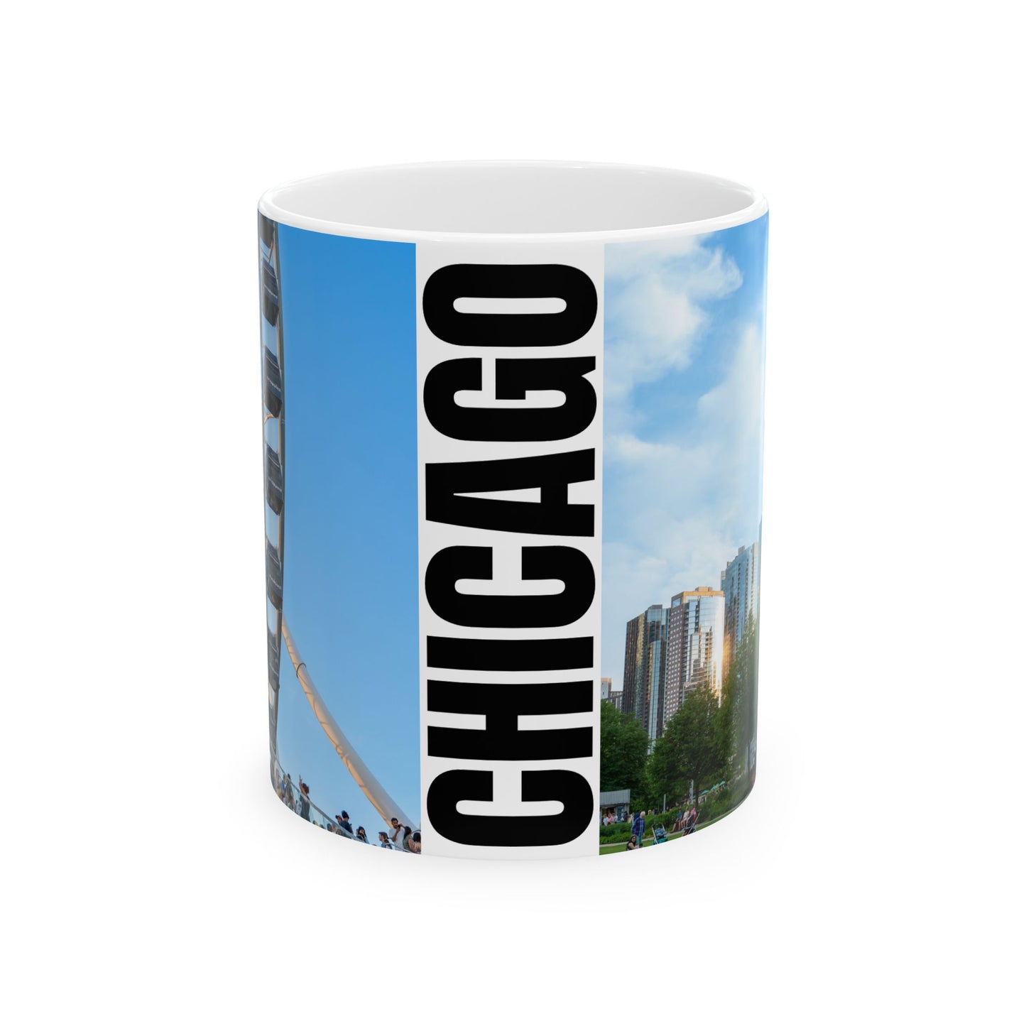 Chicago Coffee Mug, Coffee Gift for Her or Him, Coffee Cup Custom, Kitchen Decor, Small Office Gift, Gifts for Mom, Dad, Coworker, Employees