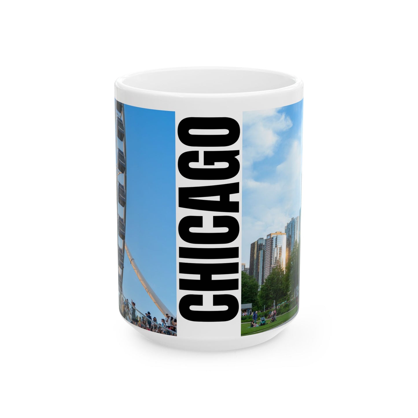 Chicago Coffee Mug, Coffee Gift for Her or Him, Coffee Cup Custom, Kitchen Decor, Small Office Gift, Gifts for Mom, Dad, Coworker, Employees