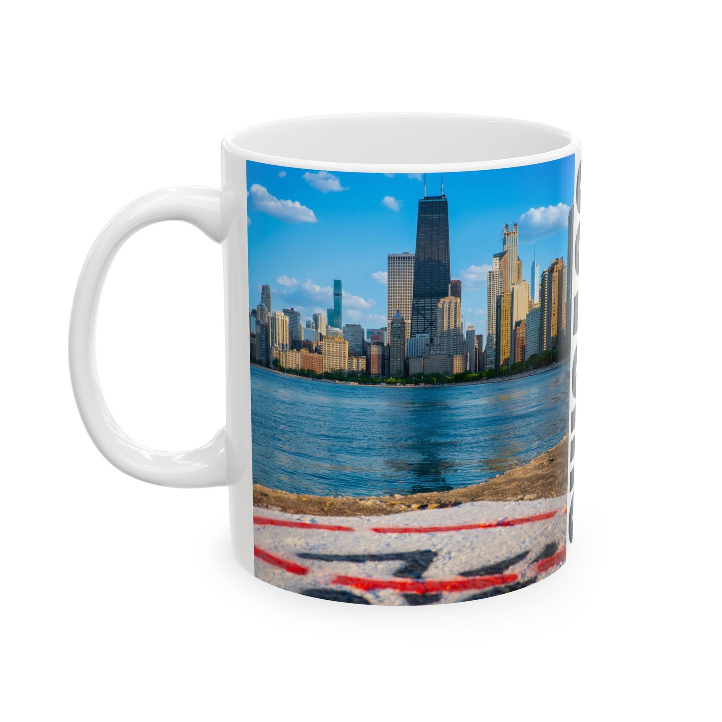 Chicago Coffee Mug, Coffee Gift for Her or Him, Coffee Cup Custom, Kitchen Decor, Small Office Gift, Gifts for Mom, Dad, Coworker, Employees