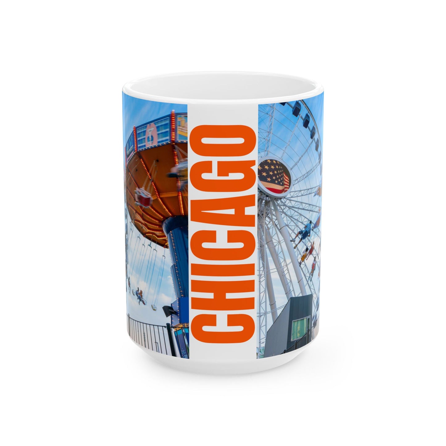 Chicago Coffee Mug, Coffee Gift for Her or Him, Coffee Cup Custom, Kitchen Decor, Small Office Gift, Gifts for Mom, Dad, Coworker, Employees