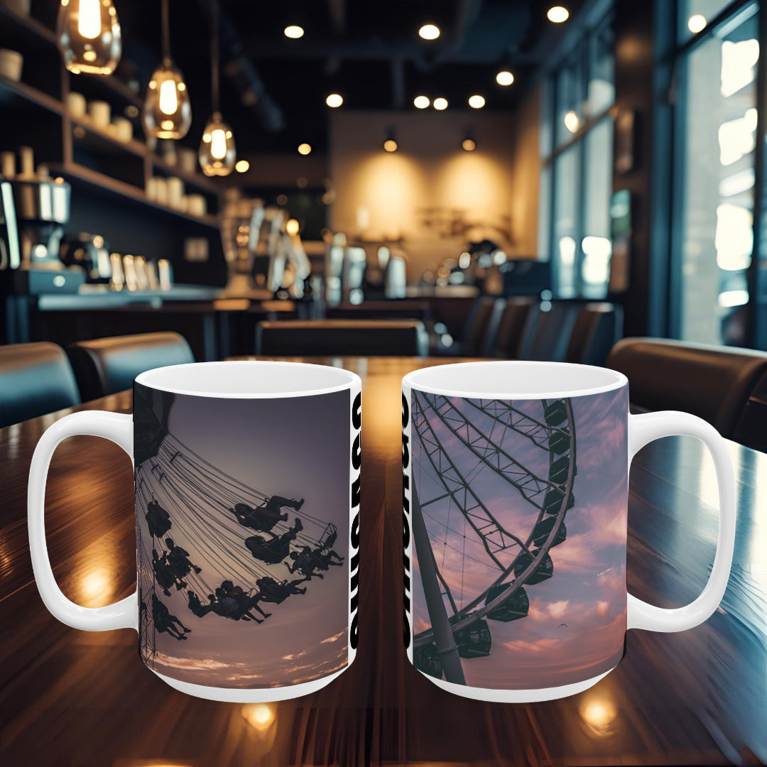 Chicago Coffee Mug, Coffee Gift for Her or Him, Coffee Cup Custom, Kitchen Decor, Small Office Gift, Gifts for Mom, Dad, Coworker, Employees