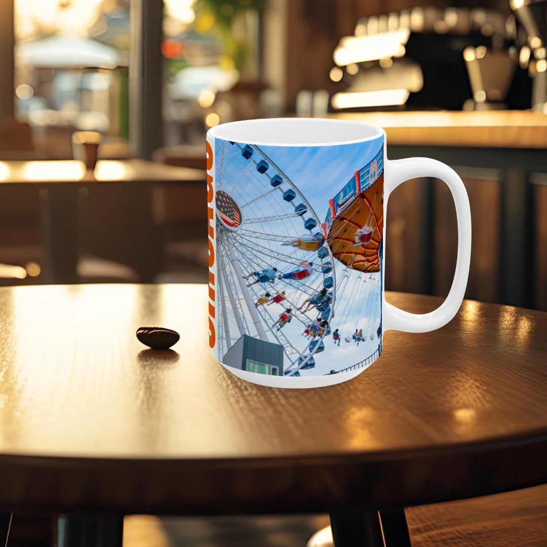 Chicago Coffee Mug, Coffee Gift for Her or Him, Coffee Cup Custom, Kitchen Decor, Small Office Gift, Gifts for Mom, Dad, Coworker, Employees