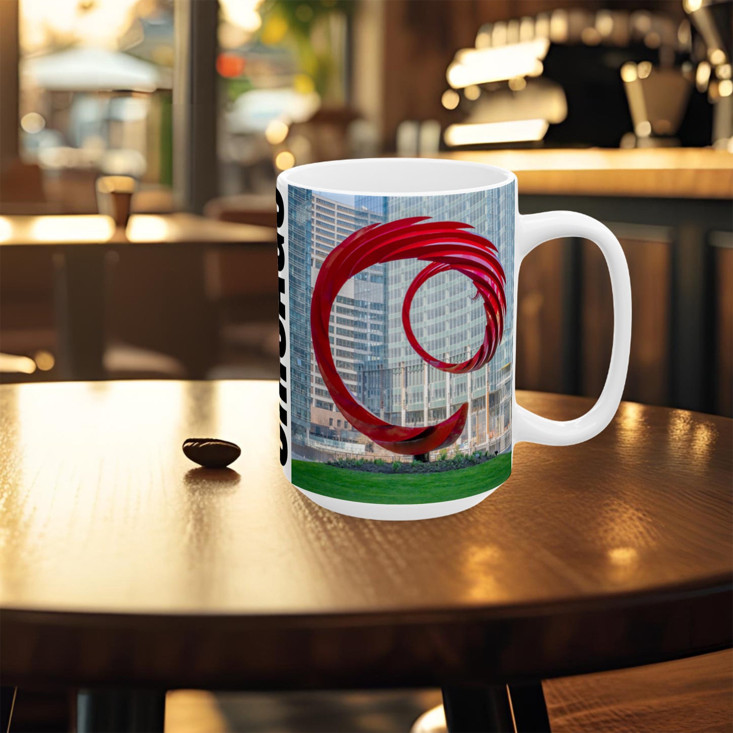 Chicago Coffee Mug, Coffee Gift for Her or Him, Coffee Cup Custom, Kitchen Decor, Small Office Gift, Gifts for Mom, Dad, Coworker, Employees