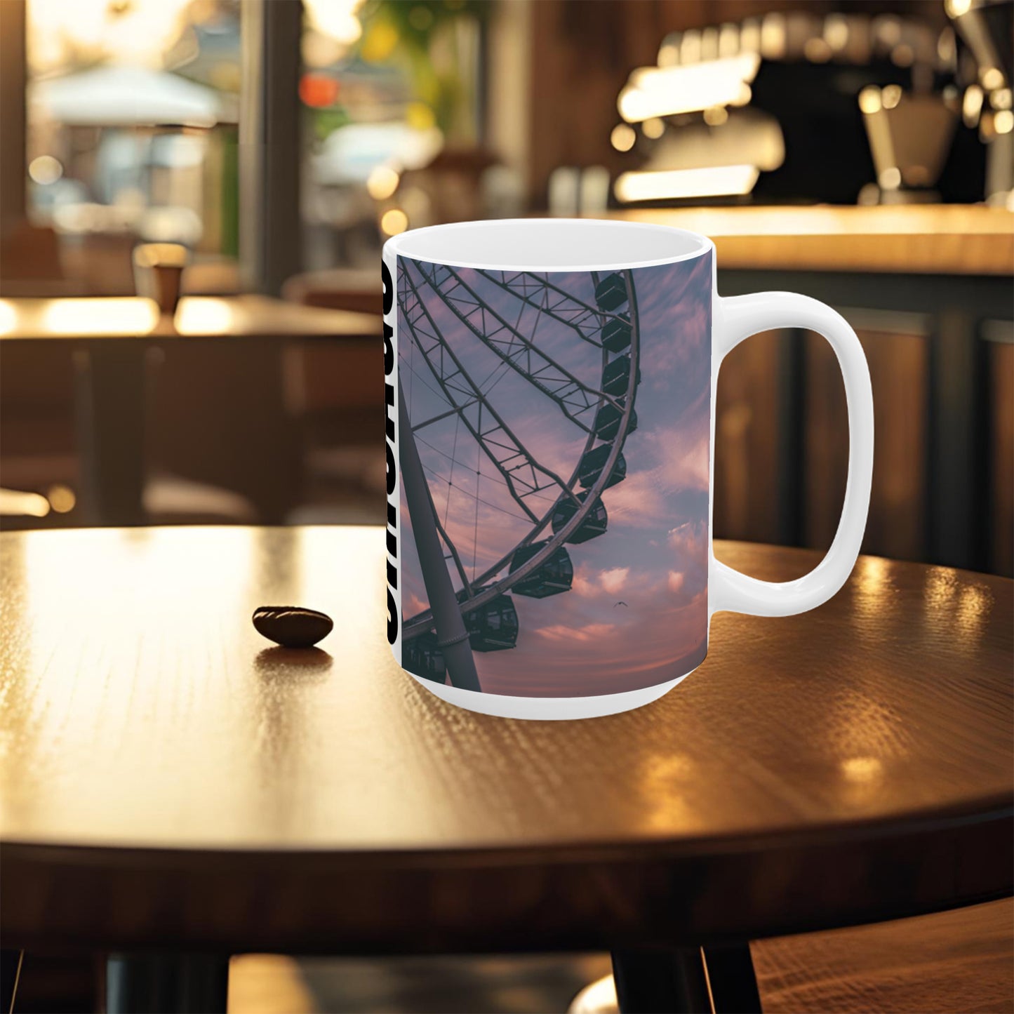 Chicago Coffee Mug, Coffee Gift for Her or Him, Coffee Cup Custom, Kitchen Decor, Small Office Gift, Gifts for Mom, Dad, Coworker, Employees