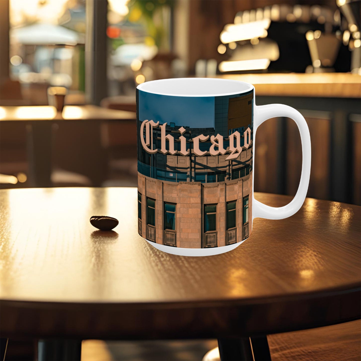 Chicago Coffee Mug, Coffee Gift for Her or Him, Coffee Cup Custom, Kitchen Decor, Small Office Gift, Gifts for Mom, Dad, Coworker, Employees