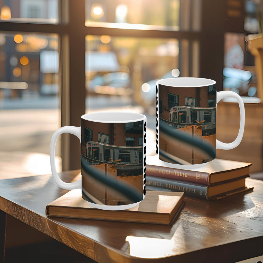 Chicago Coffee Mug, Coffee Gift for Her or Him, Coffee Cup Custom, Kitchen Decor, Small Office Gift, Gifts for Mom, Dad, Coworker, Employees