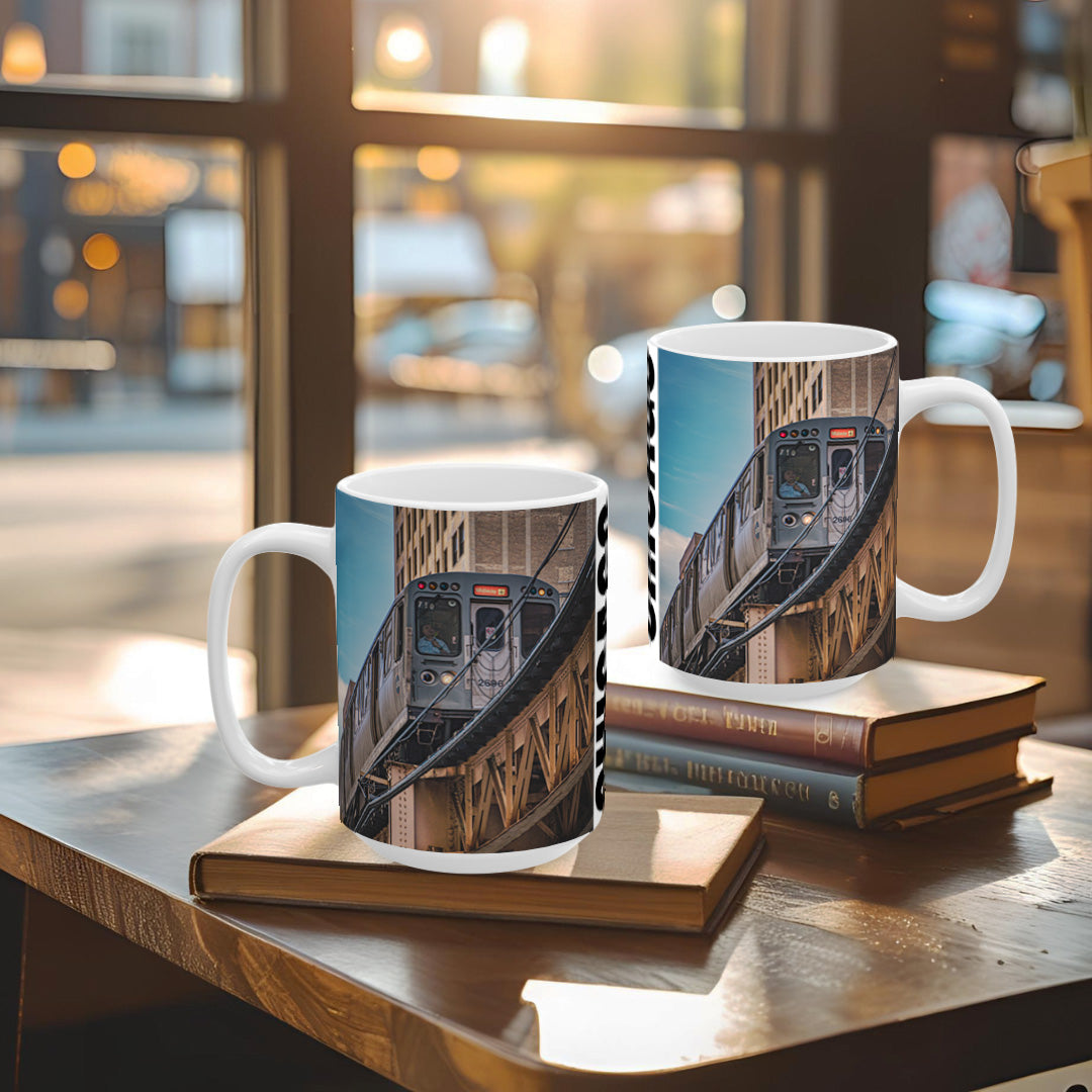 Chicago Coffee Mug, Coffee Gift for Her or Him, Coffee Cup Custom, Kitchen Decor, Small Office Gift, Gifts for Mom, Dad, Coworker, Employees