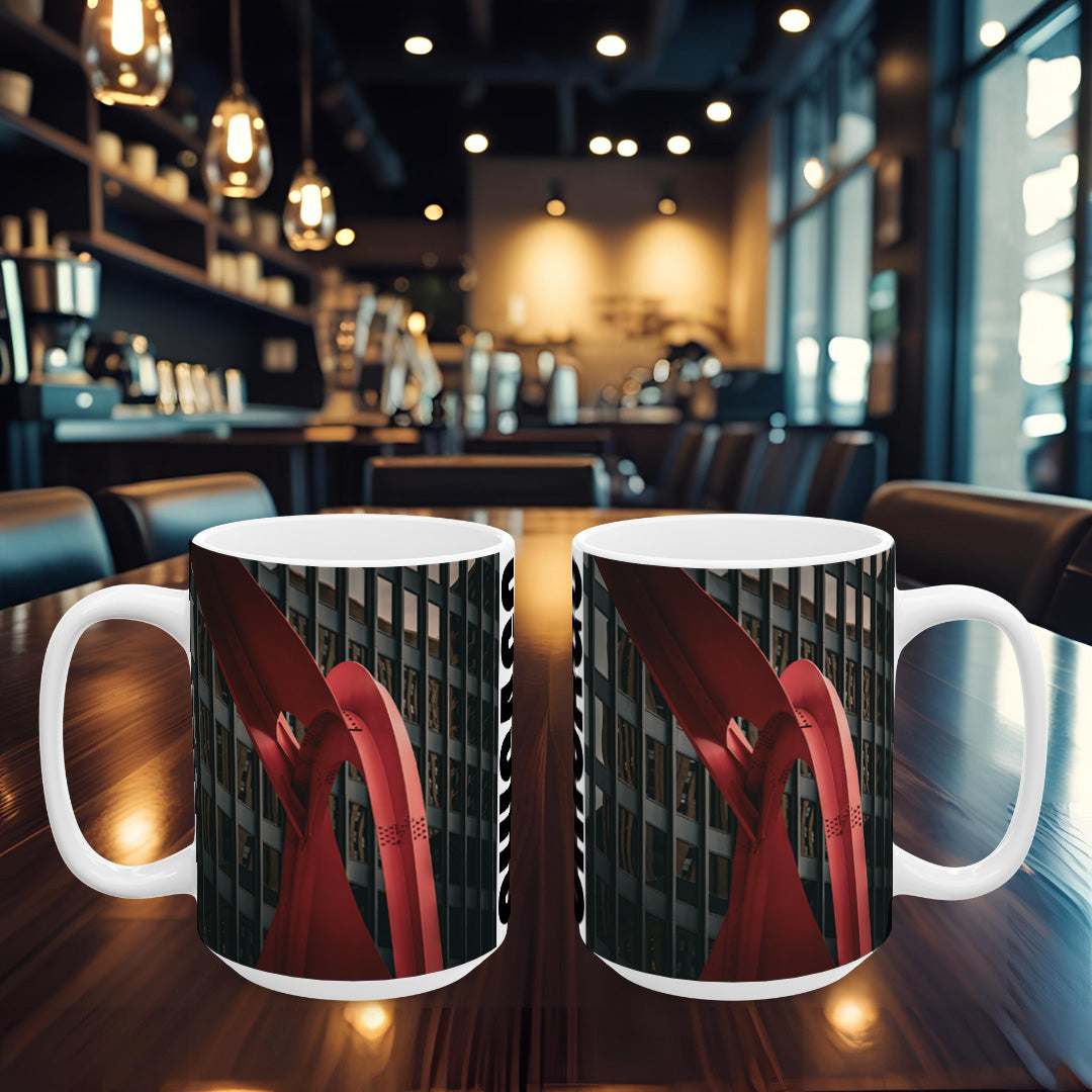Chicago Coffee Mug, Coffee Gift for Her or Him, Coffee Cup Custom, Kitchen Decor, Small Office Gift, Gifts for Mom, Dad, Coworker, Employees