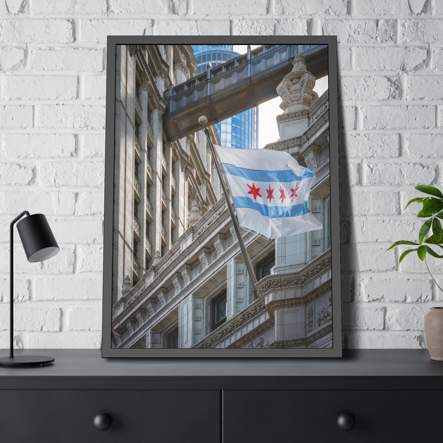 Own Chicago: Chicago Flag Limited Edition Cityscape Photography Print – Fine Art, Semi-Gloss, or Matte – Framed or Unframed Luxury Wall Art