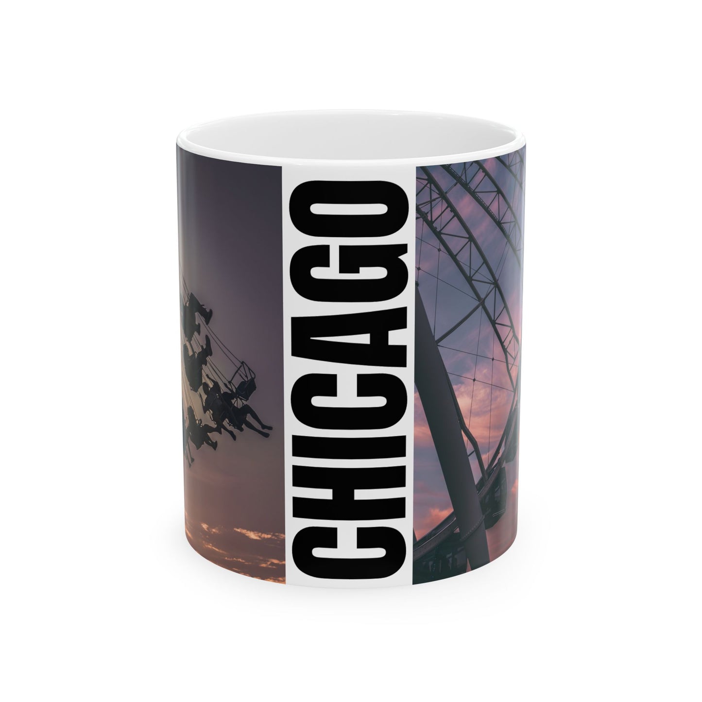 Chicago Coffee Mug, Coffee Gift for Her or Him, Coffee Cup Custom, Kitchen Decor, Small Office Gift, Gifts for Mom, Dad, Coworker, Employees
