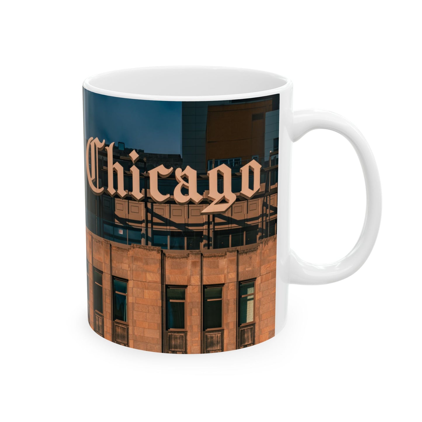 Chicago Coffee Mug, Coffee Gift for Her or Him, Coffee Cup Custom, Kitchen Decor, Small Office Gift, Gifts for Mom, Dad, Coworker, Employees