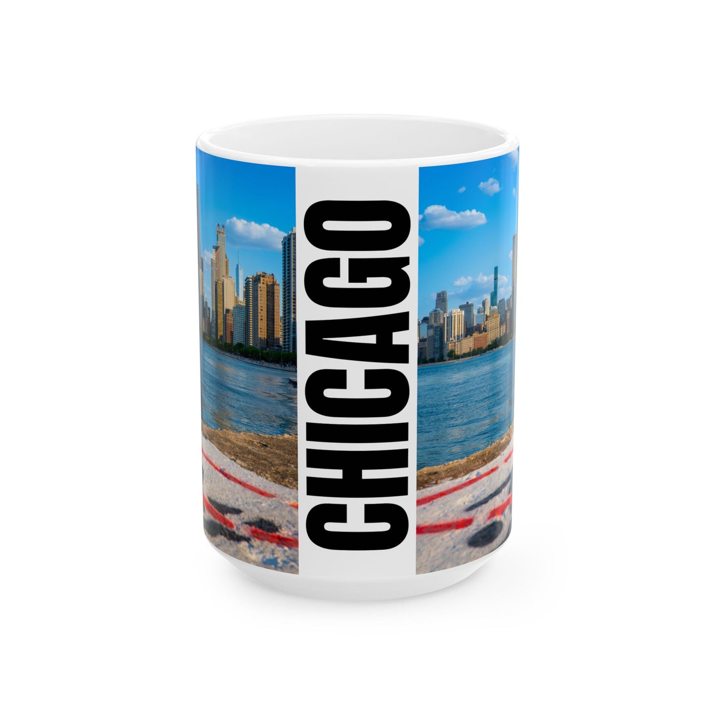 Chicago Coffee Mug, Coffee Gift for Her or Him, Coffee Cup Custom, Kitchen Decor, Small Office Gift, Gifts for Mom, Dad, Coworker, Employees