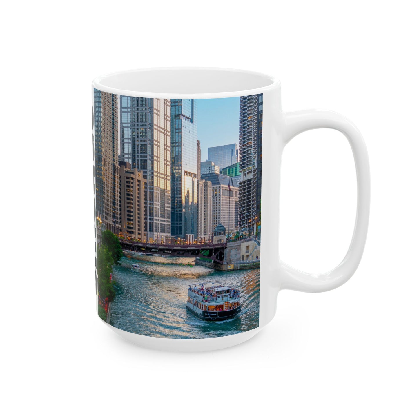 Chicago Coffee Mug, Coffee Gift for Her or Him, Coffee Cup Custom, Kitchen Decor, Small Office Gift, Gifts for Mom, Dad, Coworker, Employees