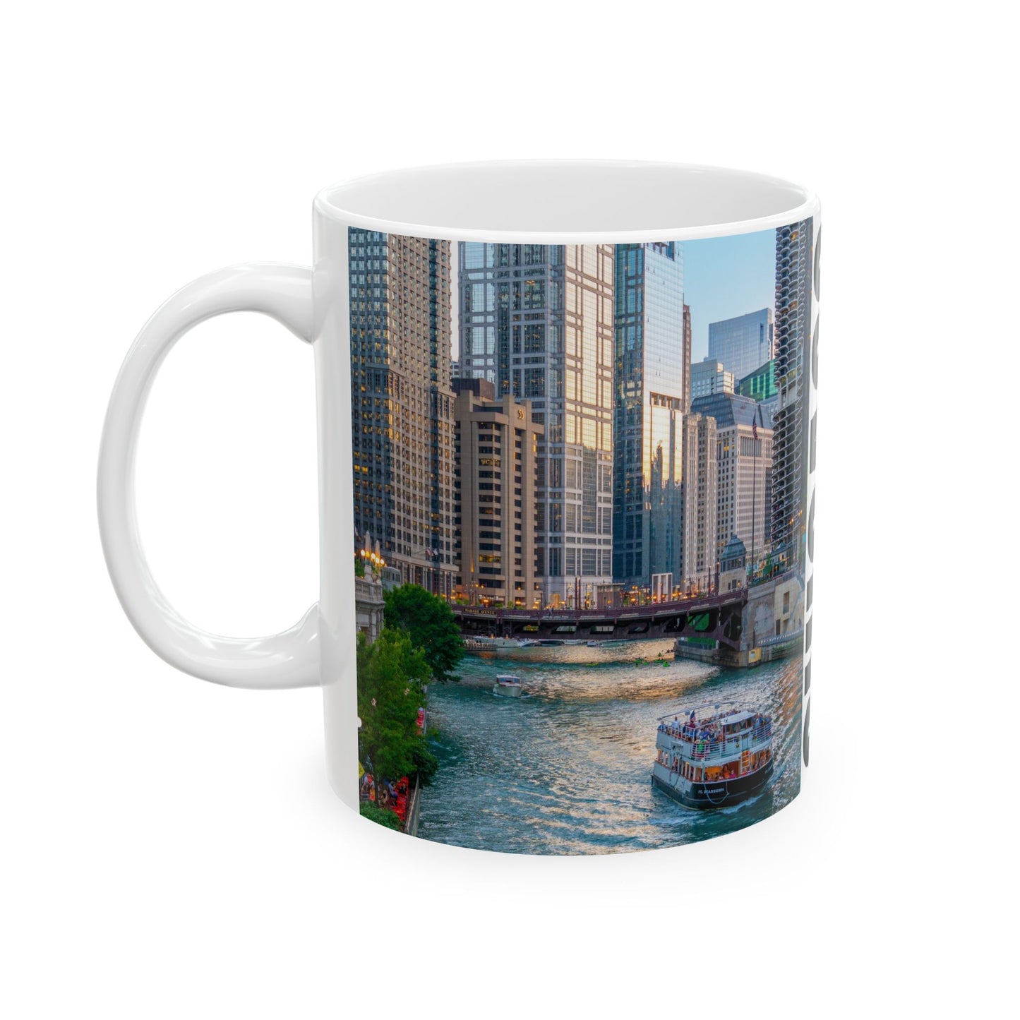 Chicago Coffee Mug, Coffee Gift for Her or Him, Coffee Cup Custom, Kitchen Decor, Small Office Gift, Gifts for Mom, Dad, Coworker, Employees