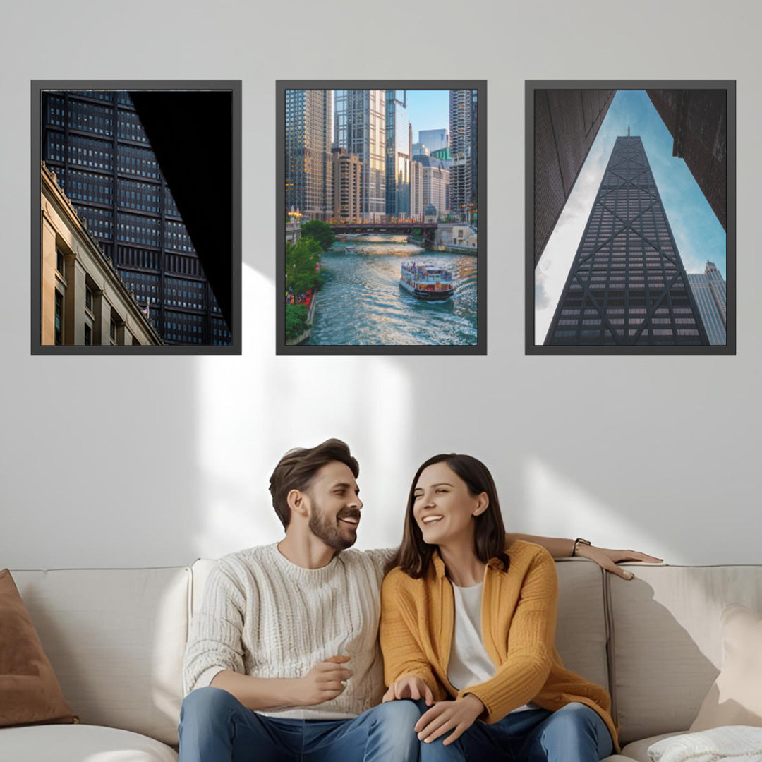 A city in layers – Unframed Semi-Gloss Photography Print