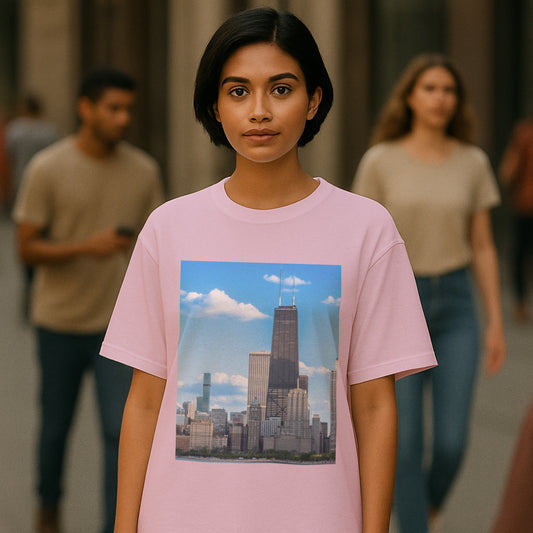 Sky High Confidence – The Hancock Tee That Elevates Your Look