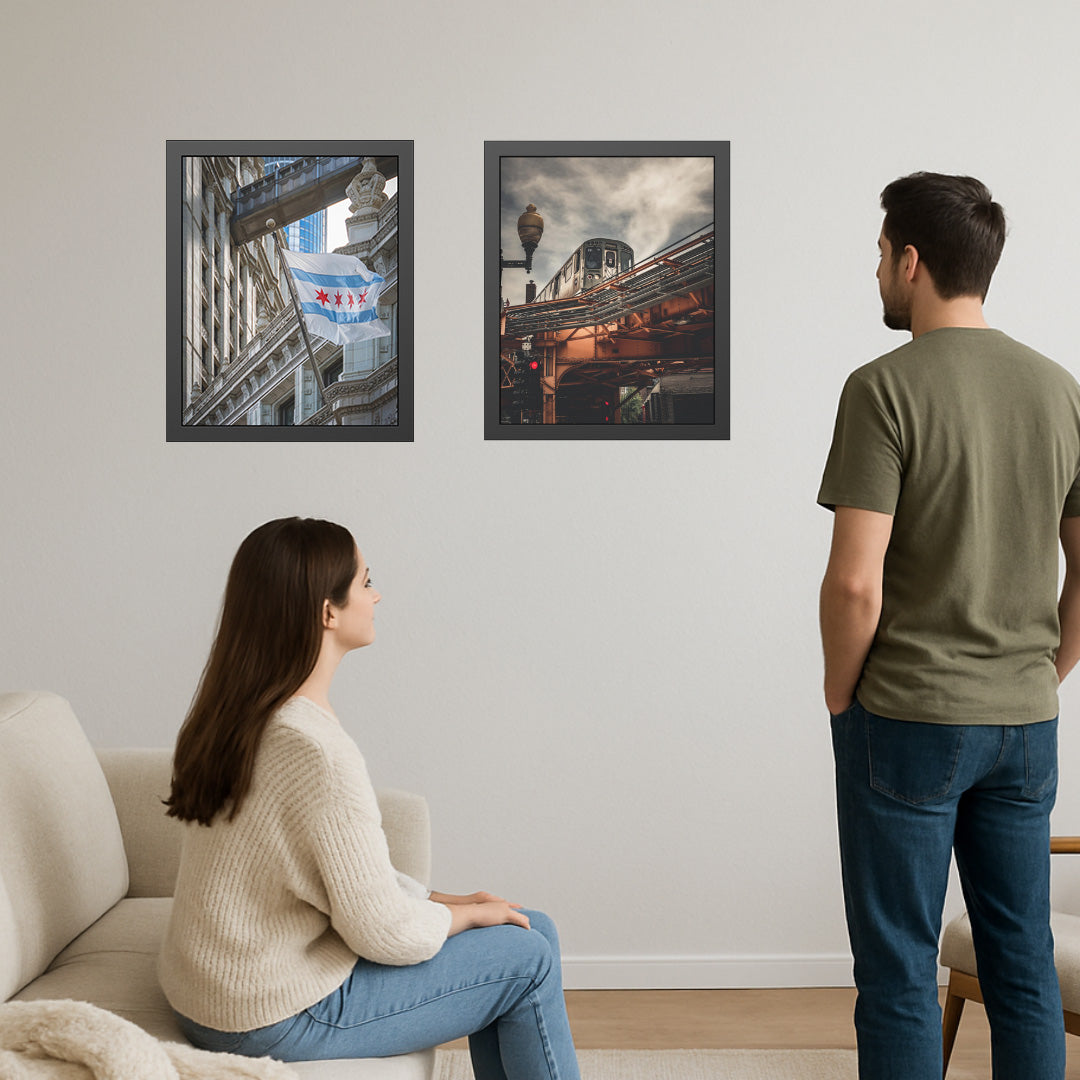Own Chicago: Chicago Flag Limited Edition Cityscape Photography Print – Fine Art, Semi-Gloss, or Matte – Framed or Unframed Luxury Wall Art