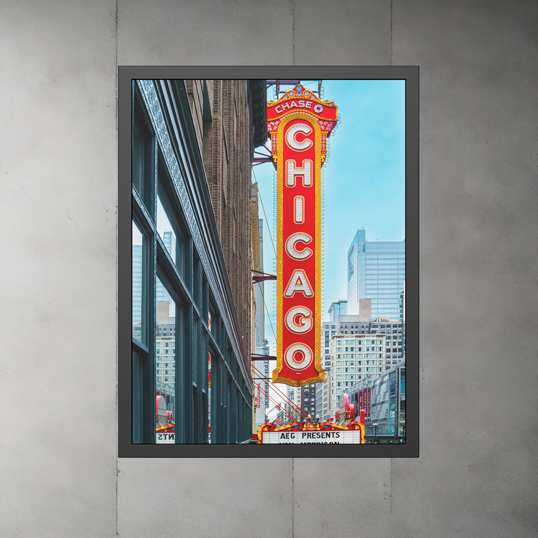 Own Chicago: Chicago Theatre Limited Edition Cityscape Photography Print – Fine Art, Semi-Gloss, or Matte – Framed or Unframed Luxury Wall Art