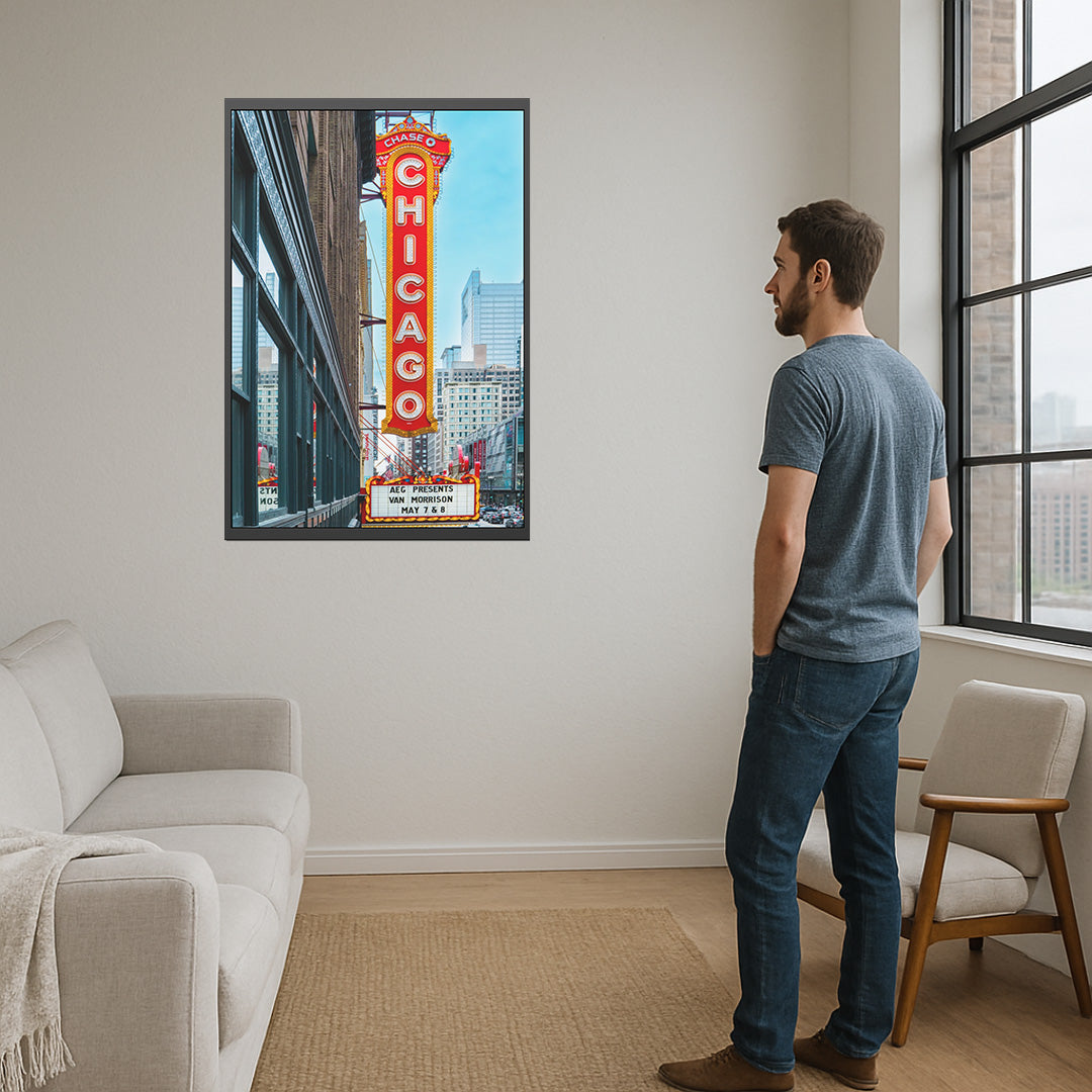 Own Chicago: Chicago Theatre Limited Edition Cityscape Photography Print – Fine Art, Semi-Gloss, or Matte – Framed or Unframed Luxury Wall Art