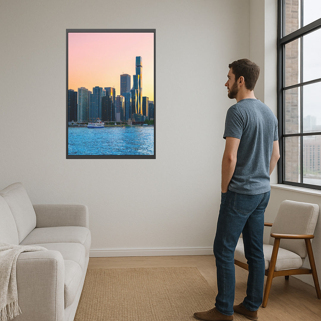 Own Chicago: Chicago Skyline Limited Edition Cityscape Photography Print – Fine Art, Semi-Gloss, or Matte – Framed or Unframed Luxury Wall Art