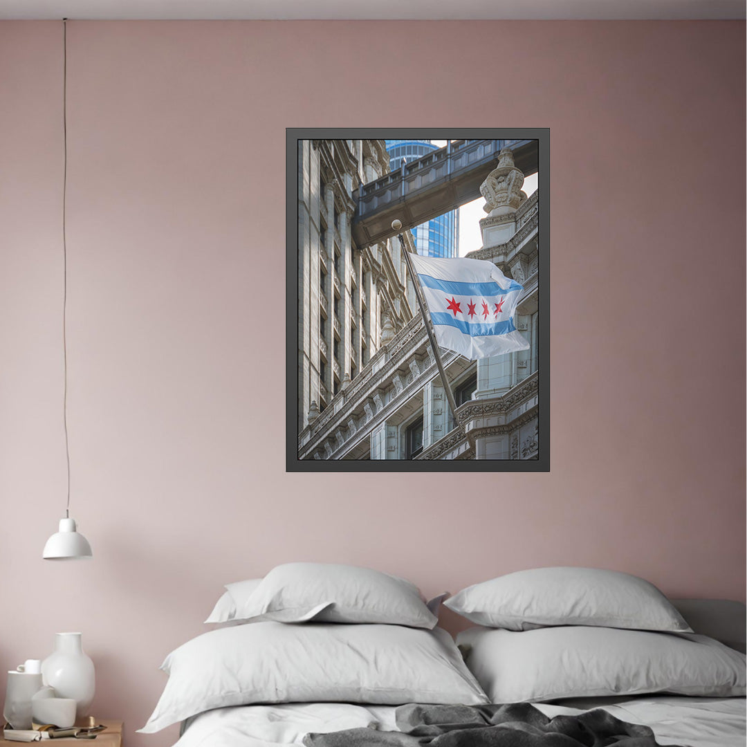 Own Chicago: Chicago Flag Limited Edition Cityscape Photography Print – Fine Art, Semi-Gloss, or Matte – Framed or Unframed Luxury Wall Art
