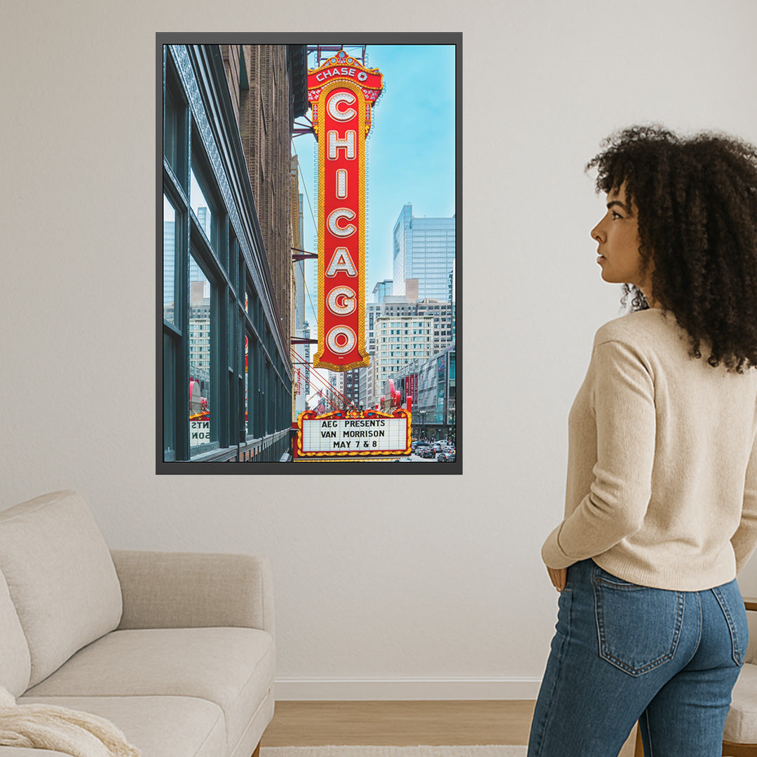 Own Chicago: Chicago Theatre Limited Edition Cityscape Photography Print – Fine Art, Semi-Gloss, or Matte – Framed or Unframed Luxury Wall Art