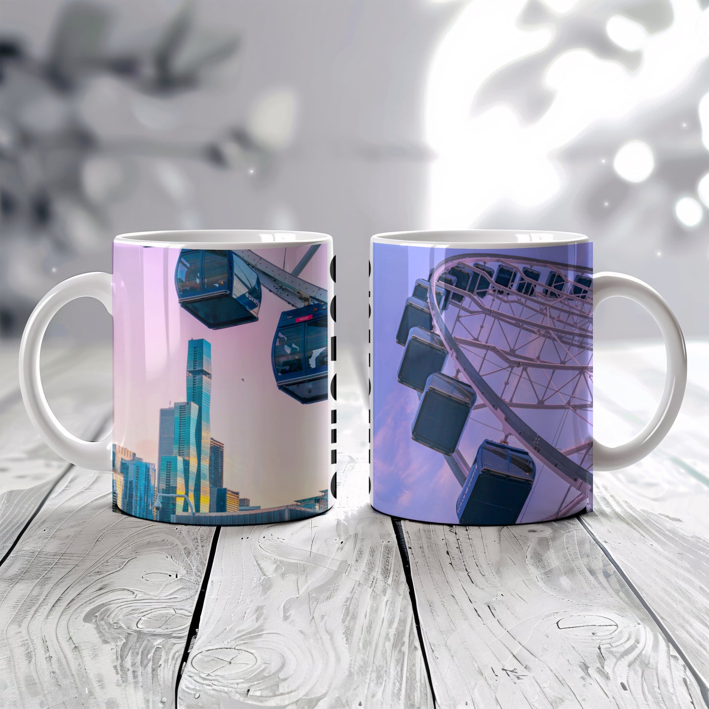 Chicago Coffee Mug, Coffee Gift for Her or Him, Coffee Cup Custom, Kitchen Decor, Small Office Gift, Gifts for Mom, Dad, Coworker, Employees