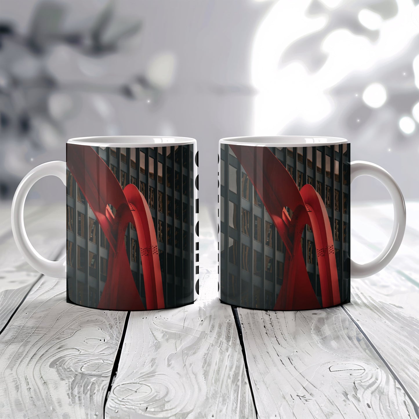 Chicago Coffee Mug, Coffee Gift for Her or Him, Coffee Cup Custom, Kitchen Decor, Small Office Gift, Gifts for Mom, Dad, Coworker, Employees