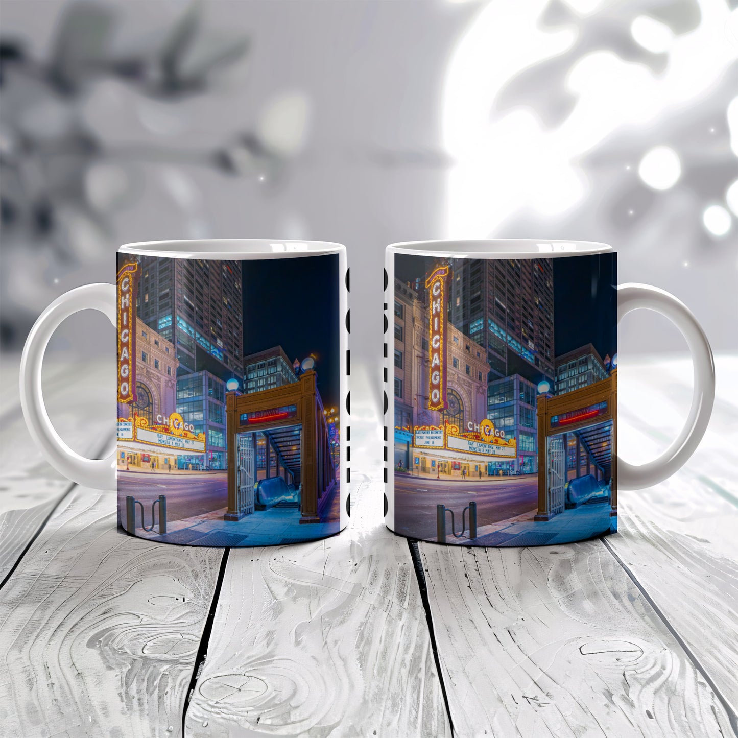 Chicago Coffee Mug, Coffee Gift for Her or Him, Coffee Cup Custom, Kitchen Decor, Small Office Gift, Gifts for Mom, Dad, Coworker, Employees