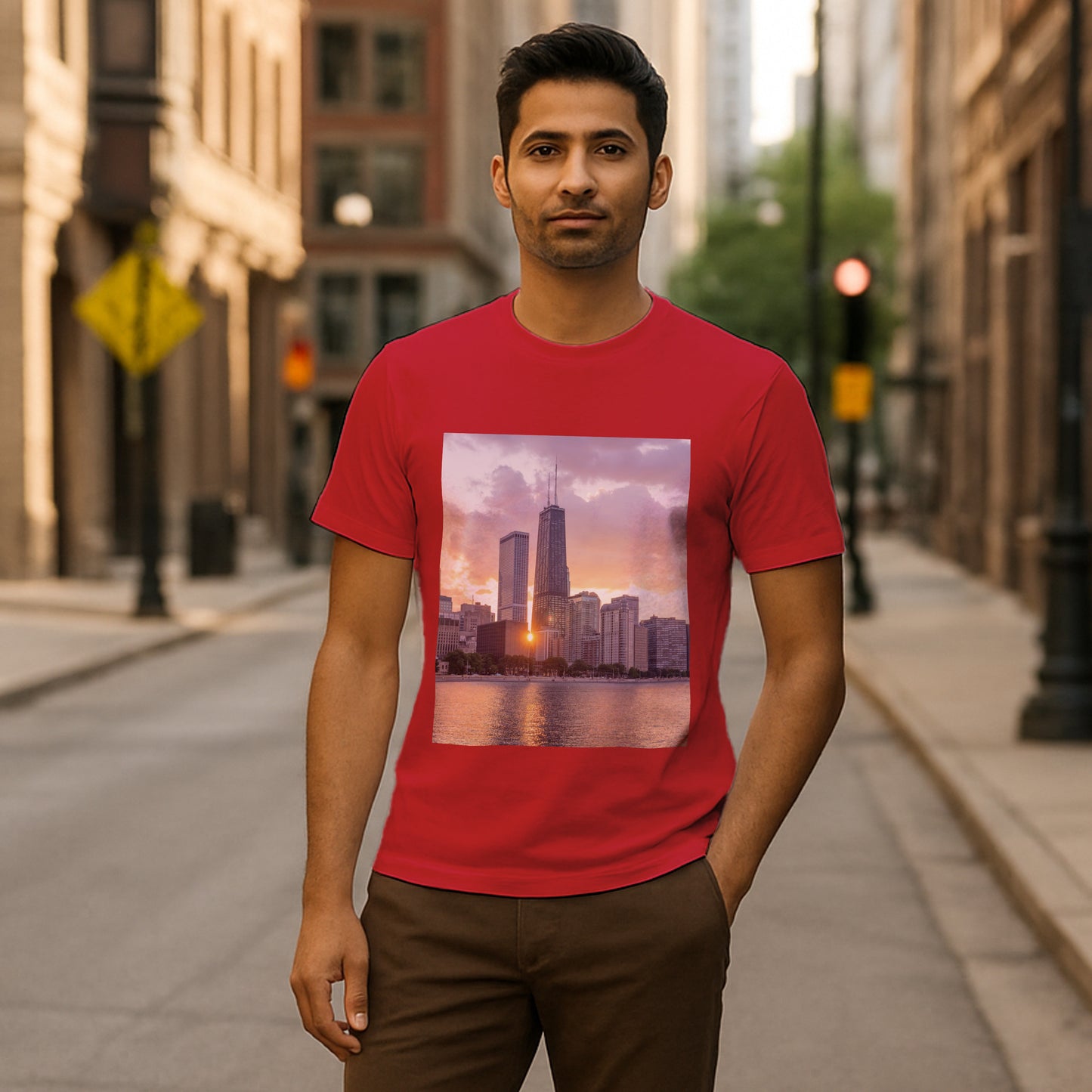 From Dusk to Dawn – Chicago’s Glow, Captured in Cotton
