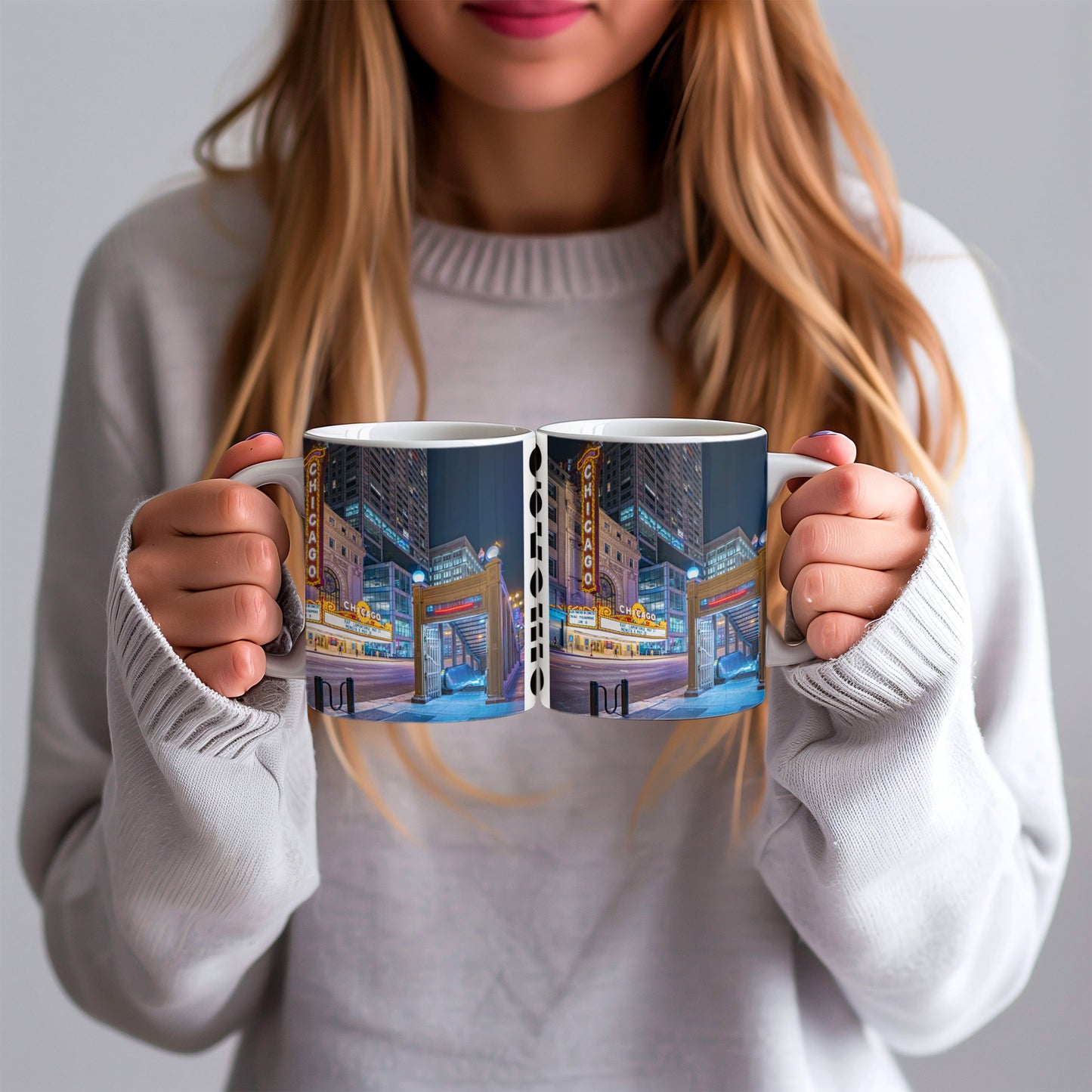 Chicago Coffee Mug, Coffee Gift for Her or Him, Coffee Cup Custom, Kitchen Decor, Small Office Gift, Gifts for Mom, Dad, Coworker, Employees