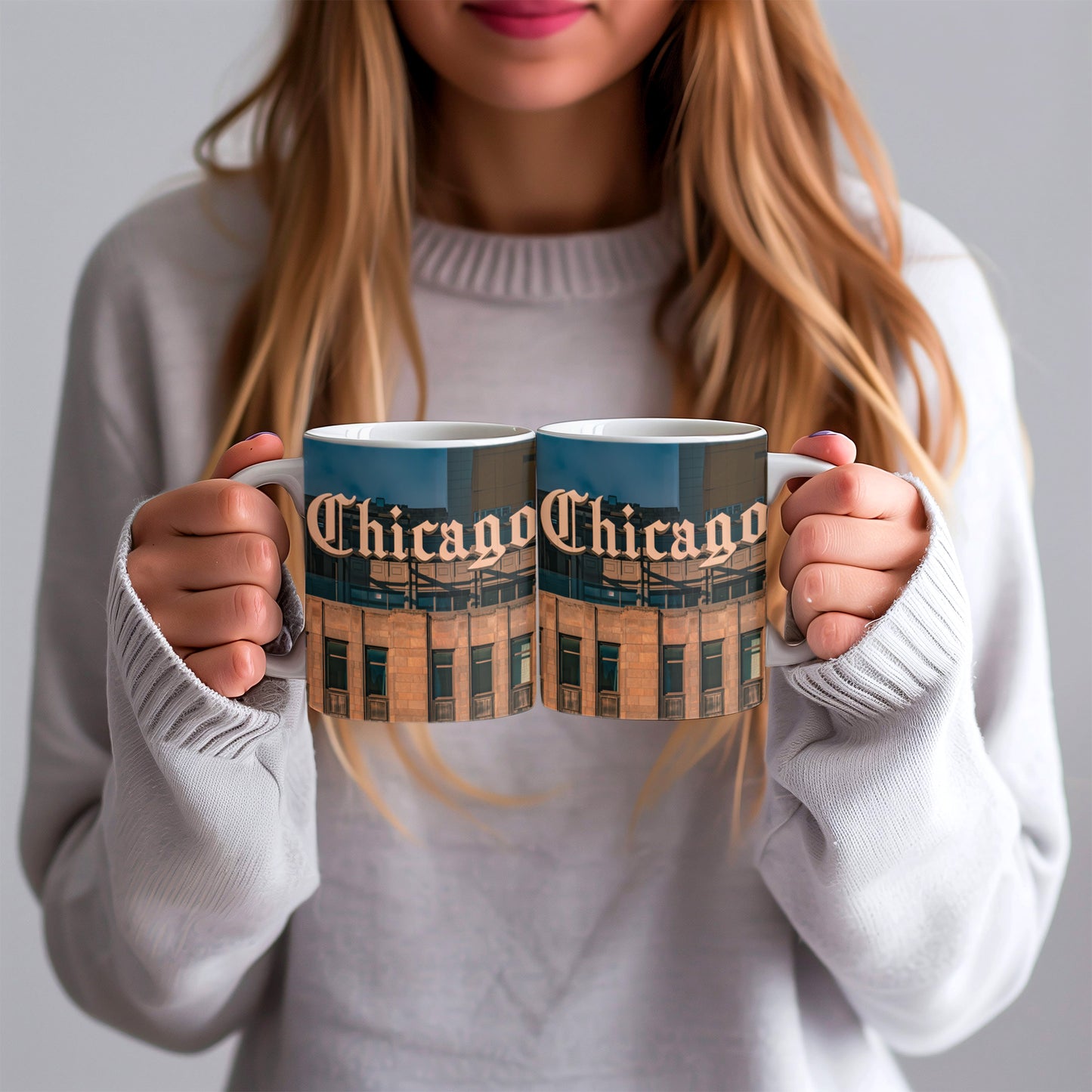 Chicago Coffee Mug, Coffee Gift for Her or Him, Coffee Cup Custom, Kitchen Decor, Small Office Gift, Gifts for Mom, Dad, Coworker, Employees