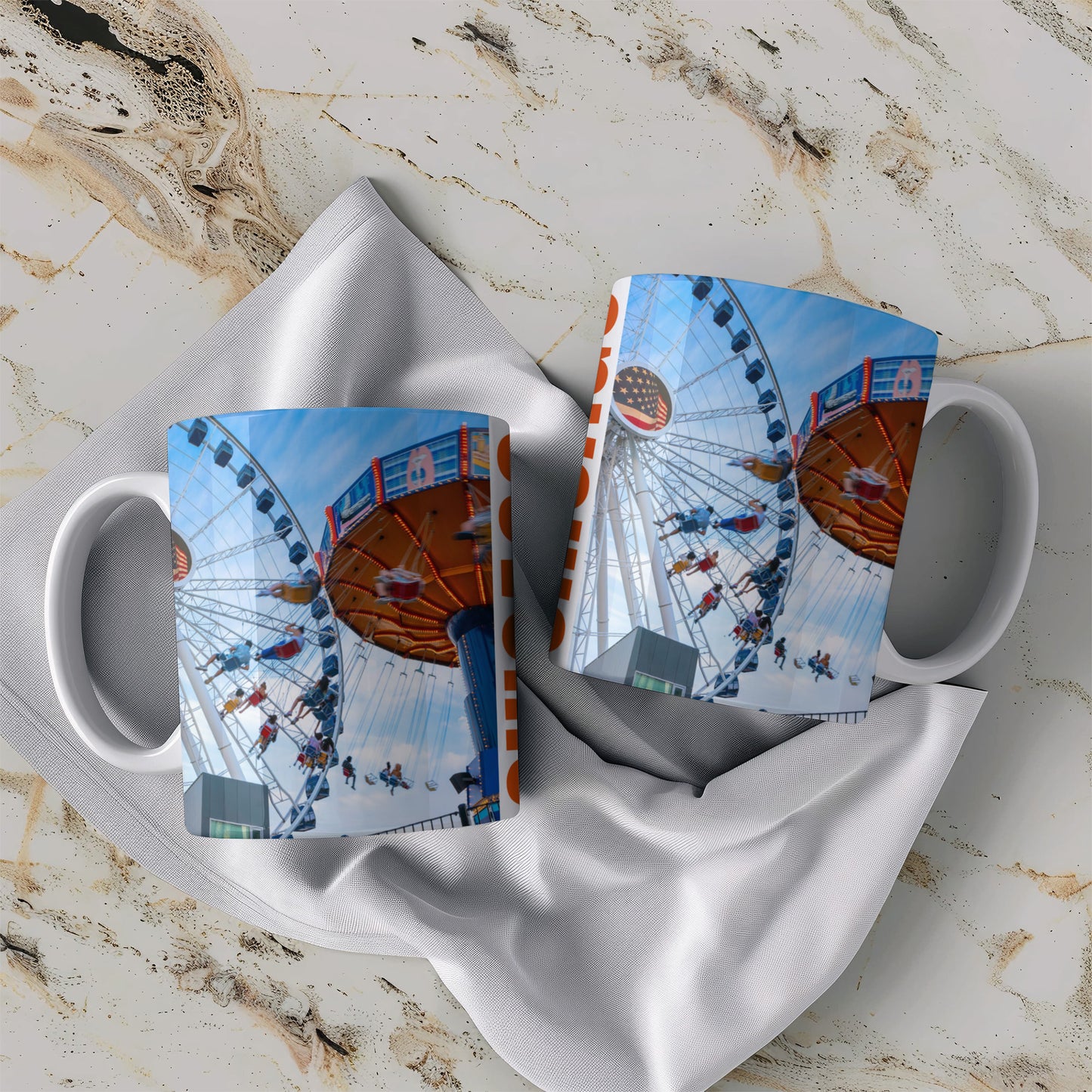 Chicago Coffee Mug, Coffee Gift for Her or Him, Coffee Cup Custom, Kitchen Decor, Small Office Gift, Gifts for Mom, Dad, Coworker, Employees