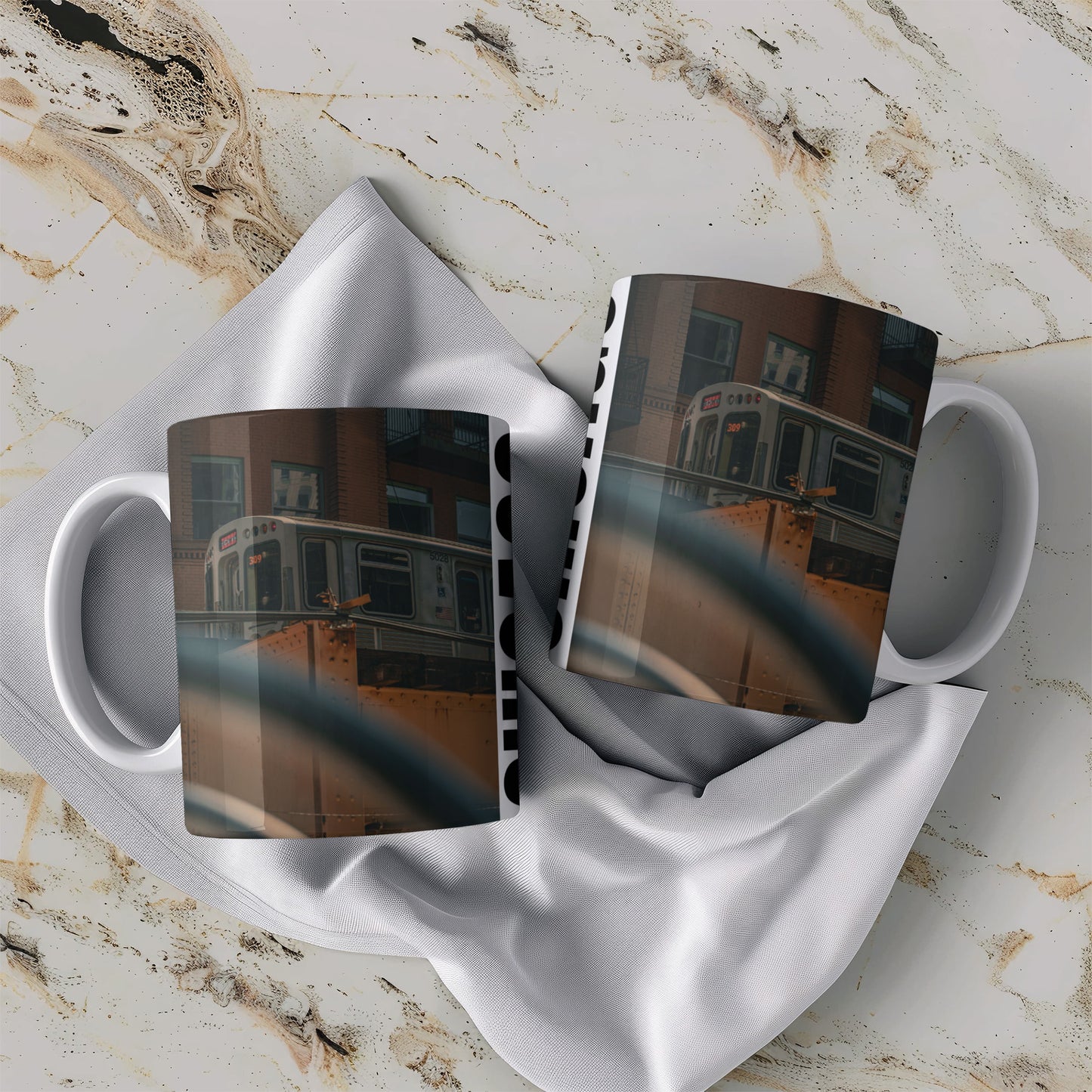 Chicago Coffee Mug, Coffee Gift for Her or Him, Coffee Cup Custom, Kitchen Decor, Small Office Gift, Gifts for Mom, Dad, Coworker, Employees
