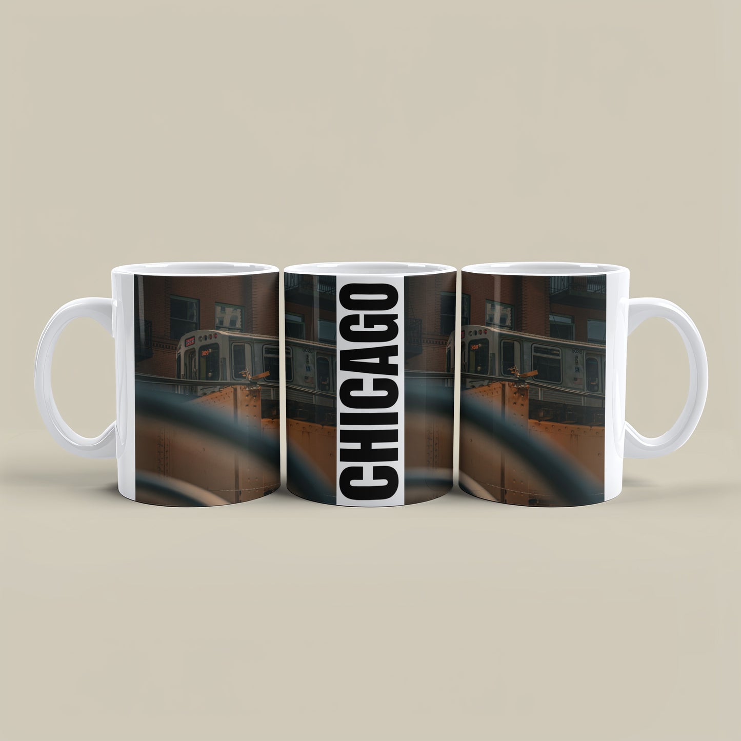 Chicago Coffee Mug, Coffee Gift for Her or Him, Coffee Cup Custom, Kitchen Decor, Small Office Gift, Gifts for Mom, Dad, Coworker, Employees