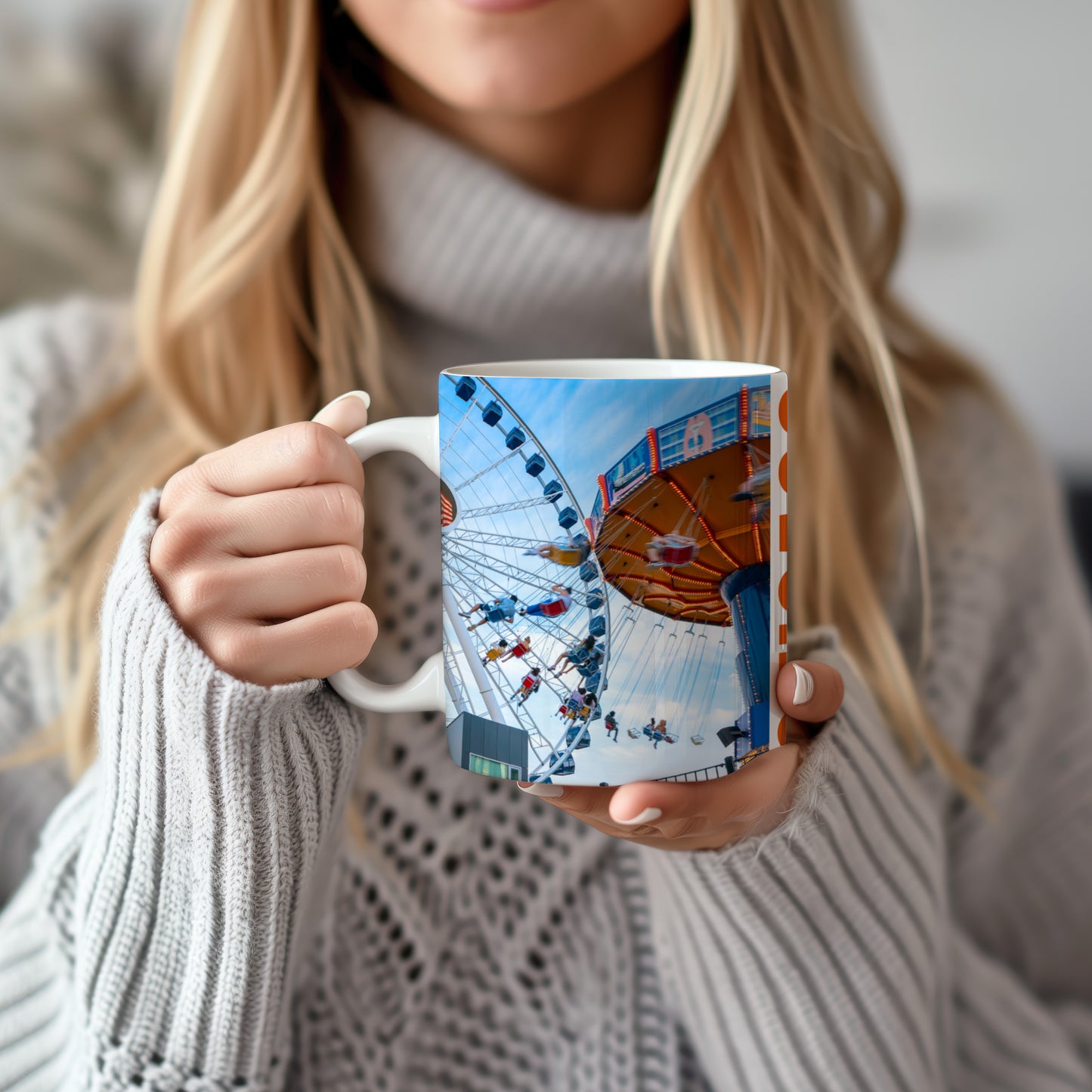 Chicago Coffee Mug, Coffee Gift for Her or Him, Coffee Cup Custom, Kitchen Decor, Small Office Gift, Gifts for Mom, Dad, Coworker, Employees