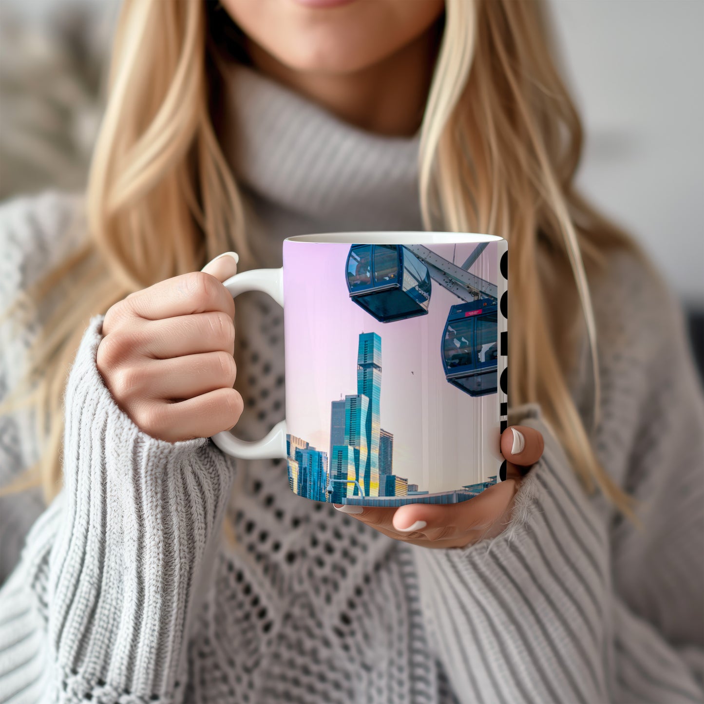 Chicago Coffee Mug, Coffee Gift for Her or Him, Coffee Cup Custom, Kitchen Decor, Small Office Gift, Gifts for Mom, Dad, Coworker, Employees