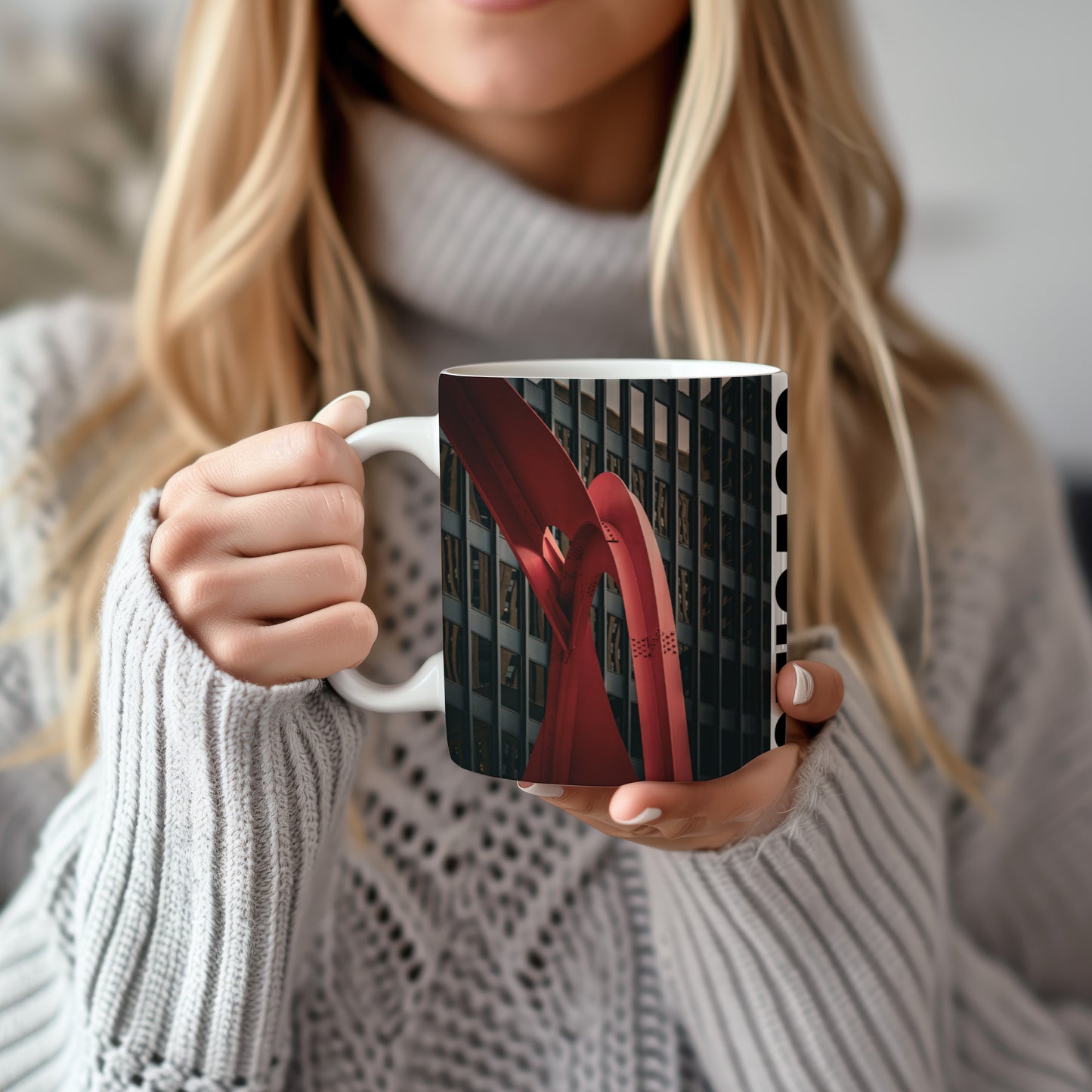 Chicago Coffee Mug, Coffee Gift for Her or Him, Coffee Cup Custom, Kitchen Decor, Small Office Gift, Gifts for Mom, Dad, Coworker, Employees