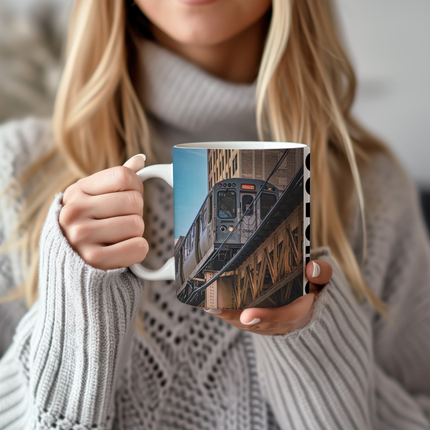 Chicago Coffee Mug, Coffee Gift for Her or Him, Coffee Cup Custom, Kitchen Decor, Small Office Gift, Gifts for Mom, Dad, Coworker, Employees