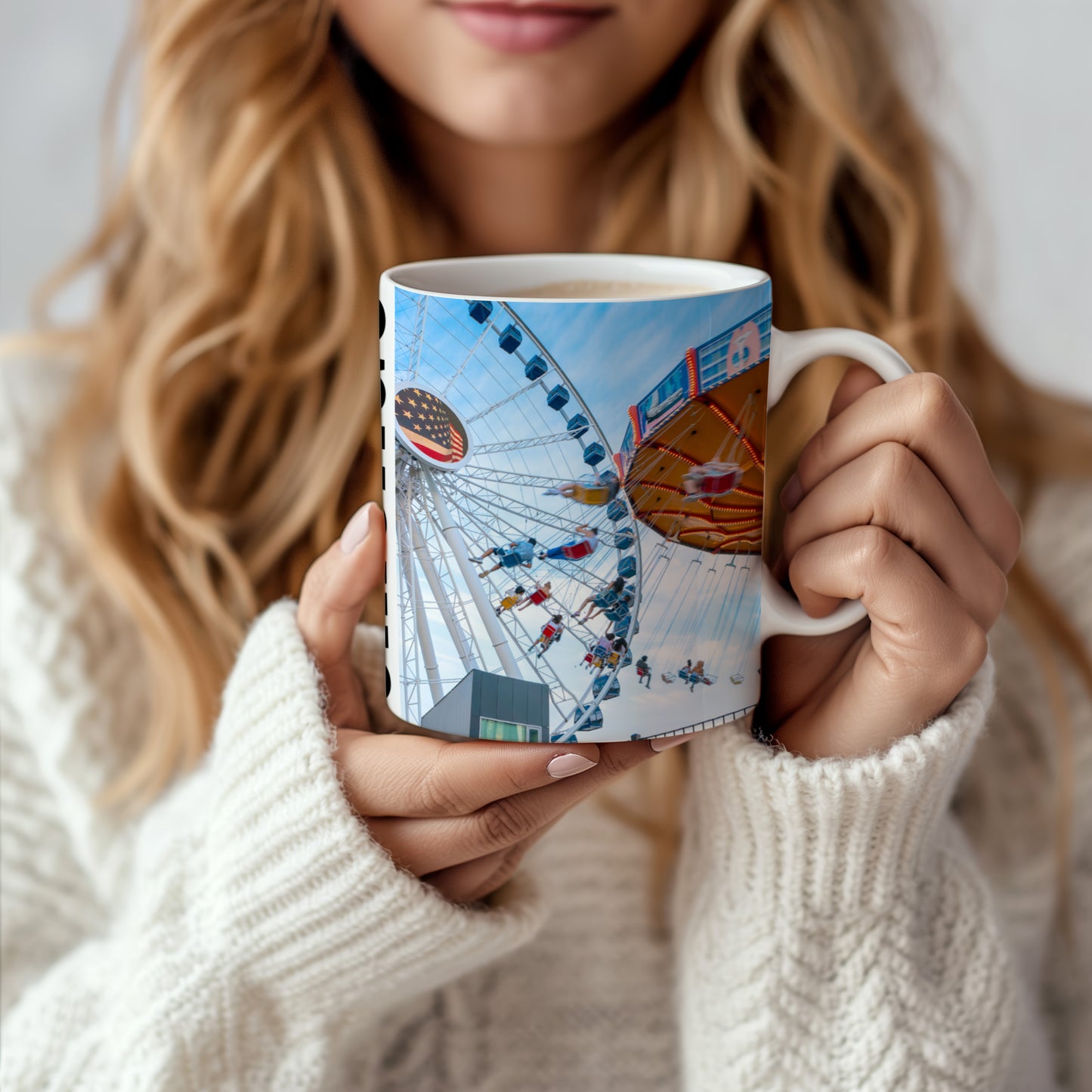 Chicago Coffee Mug, Coffee Gift for Her or Him, Coffee Cup Custom, Kitchen Decor, Small Office Gift, Gifts for Mom, Dad, Coworker, Employees