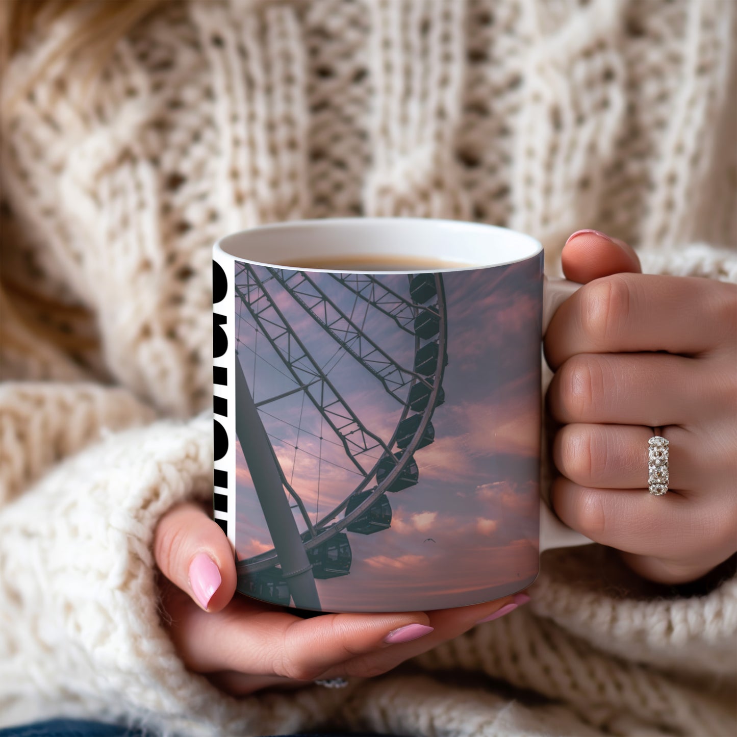Chicago Coffee Mug, Coffee Gift for Her or Him, Coffee Cup Custom, Kitchen Decor, Small Office Gift, Gifts for Mom, Dad, Coworker, Employees