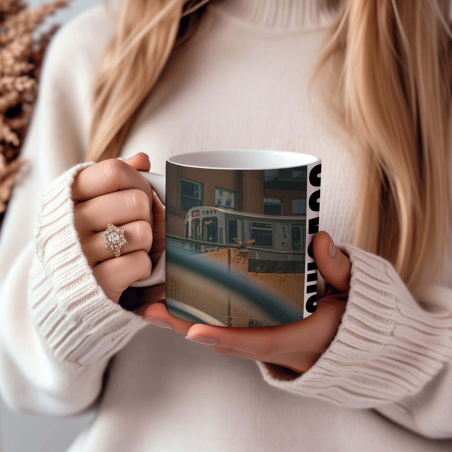 Chicago Coffee Mug, Coffee Gift for Her or Him, Coffee Cup Custom, Kitchen Decor, Small Office Gift, Gifts for Mom, Dad, Coworker, Employees