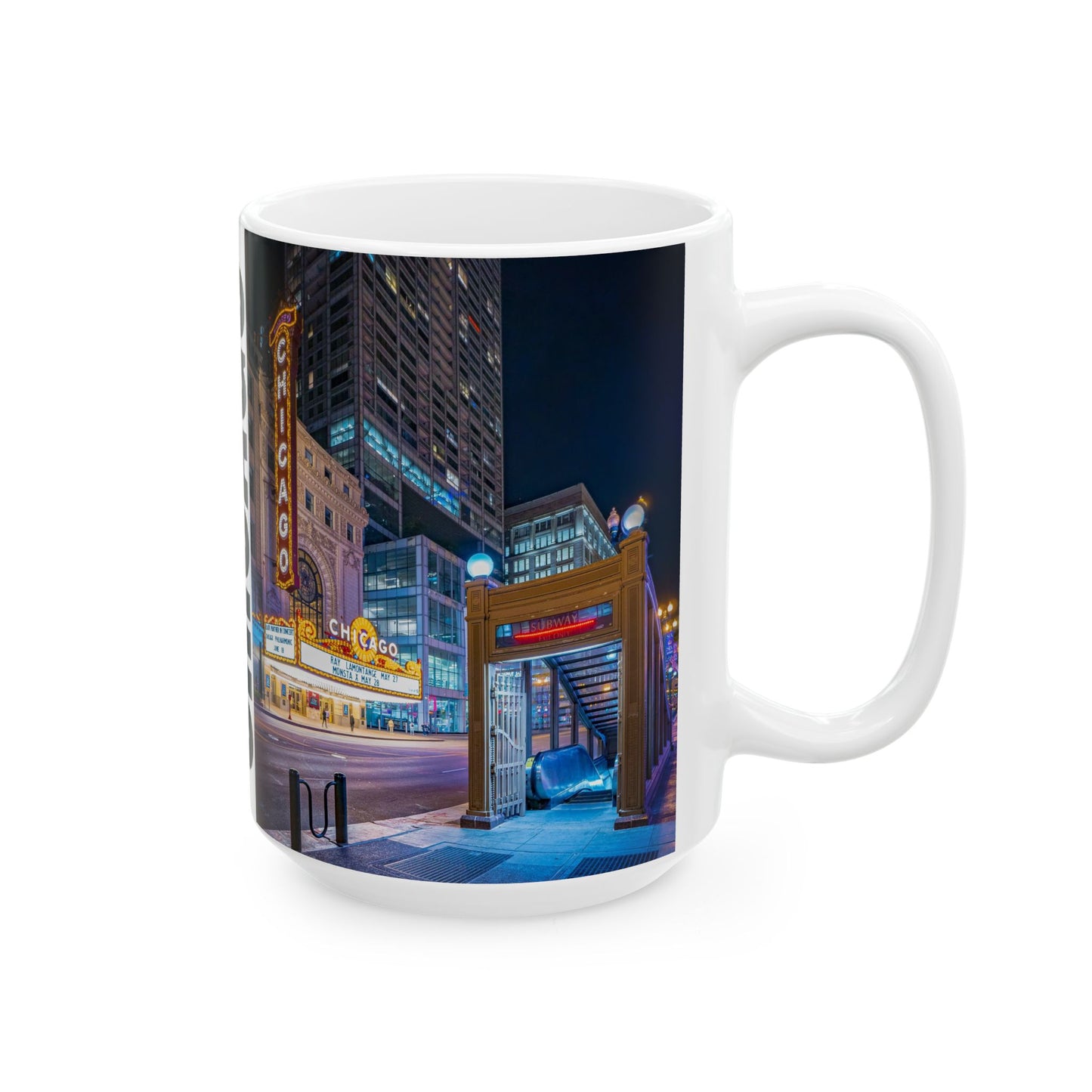 Chicago Coffee Mug, Coffee Gift for Her or Him, Coffee Cup Custom, Kitchen Decor, Small Office Gift, Gifts for Mom, Dad, Coworker, Employees