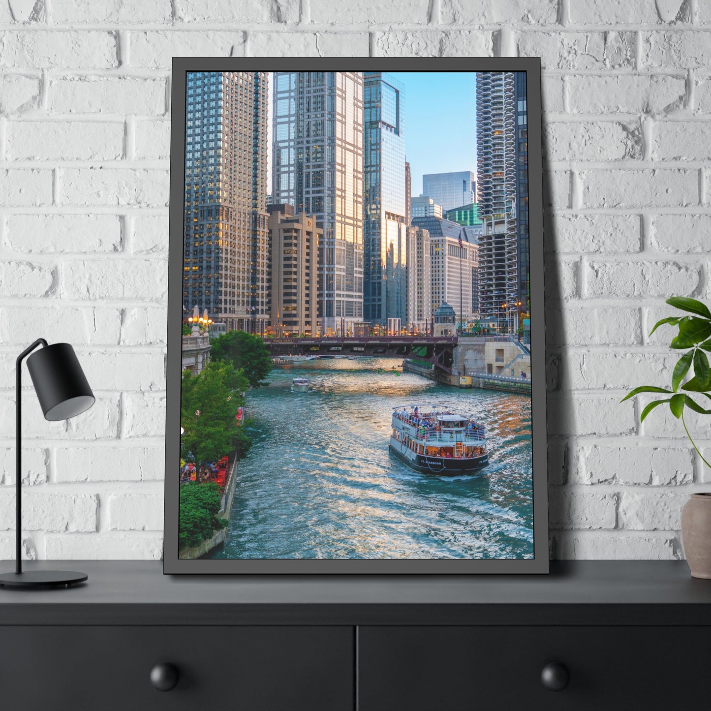 Own Chicago: Chicago River Limited Edition Cityscape Photography Print – Fine Art, Semi-Gloss, or Matte – Framed or Unframed Luxury Wall Art