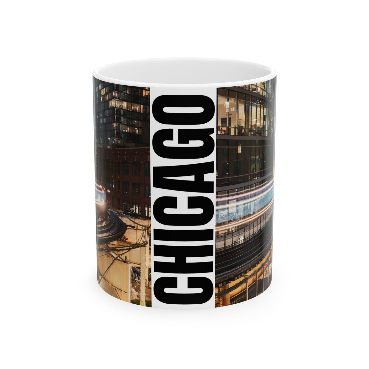 Chicago Coffee Mug, Coffee Gift for Her or Him, Coffee Cup Custom, Kitchen Decor, Small Office Gift, Gifts for Mom, Dad, Coworker, Employees