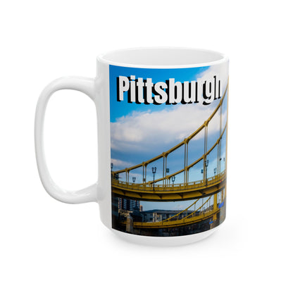 Morning Coffee Meets Pittsburgh Iconic Views – Yellow Bridges Forever