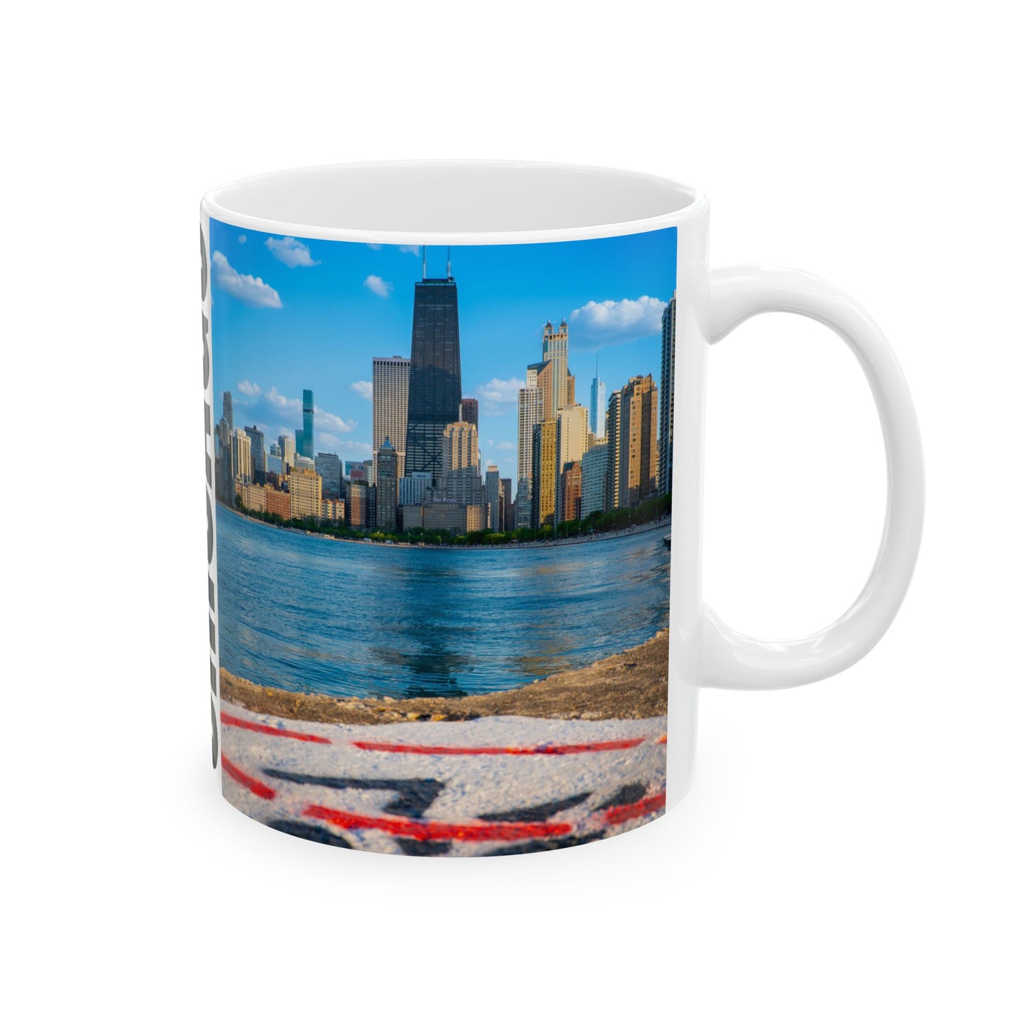 Chicago Coffee Mug, Coffee Gift for Her or Him, Coffee Cup Custom, Kitchen Decor, Small Office Gift, Gifts for Mom, Dad, Coworker, Employees